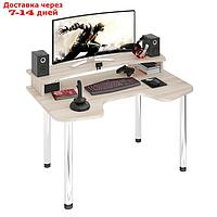 Стол СКЛ-Игр140МО с надстройкой, 1400 × 900 × 950 мм, цвет карамель