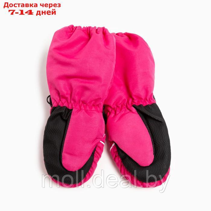 Варежки детские, цвет ярко-розовый, размер 13 (2-5 лет) - фото 2 - id-p214511025