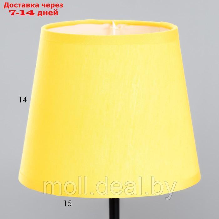 Лампа настольная Буржуа 1х15Вт Е14 16х16х40см черный/желтый - фото 4 - id-p214513681