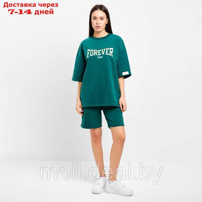Костюм женский с шортами Mist Old School размер 42, цвет зелёный - фото 3 - id-p214518989