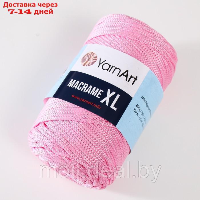 Пряжа "Macrame XL" 100% полиэстер 130м/250г (147 розовый) - фото 2 - id-p214513844