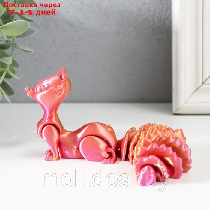 Сувенир-антистресс "Белка Бэлла" 15,5х4х6,5 см, розовый хамелеон - фото 2 - id-p214518002