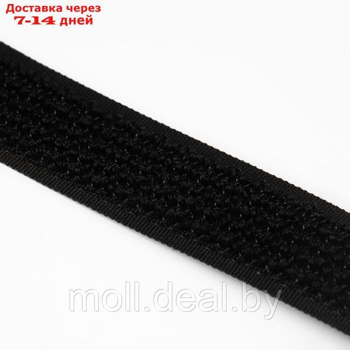Липучка гибридная, 20 мм × 25 ± 1 м, цвет чёрный - фото 3 - id-p214514131