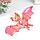 Сувенир-антистресс "Летучая Мышь Бартог" 23,5х11,5х3,8 см, розовый хамелеон, фото 2