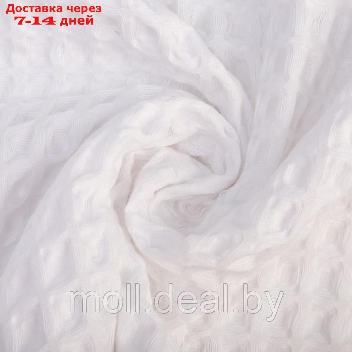 Халат вафельный женский удлиненный Этель "Boho" р. 50-52, цв. белый, 100%хл, 290 г/м2 - фото 6 - id-p214514367