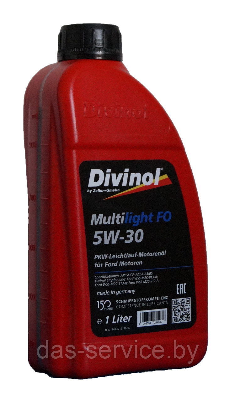 Моторное масло Divinol Multilight FO 5W-30 (синтетическое моторное масло 5w30) 1 л. - фото 2 - id-p11742820