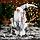Дед Мороз "С ёлочкой и с посохом с бантиком" 33 см, серебро, фото 4