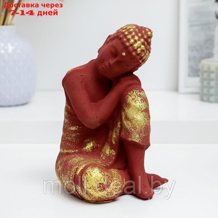 Фигура "Будда задумчивый" терракотовая, 19см - фото 1 - id-p214518471
