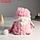 Кукла интерьерная свет "Дед Мороз в розовой шубке и длинном колпаке" 20х20х25 см, фото 2
