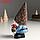 Сувенир полистоун "Дед Мороз в колпаке-шишке, с еловой веточкой и птичкой" 9х10х19,5 см, фото 4