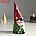 Сувенир полистоун "Дед Мороз в колпаке со снежинками, с мешком и снеговиком" 10х8х23 см, фото 2