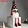 Кукла интерьерная свет "Гном в красном колпаке в горошек" длинные ножки 22х16х65 см, фото 3