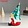 Сувенир полистоун "Дед Мороз в колпаке со звёздами, с колоколом и мешком" 12х9,5х18 см, фото 4