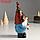 Сувенир полистоун "Дед Мороз в колпаке с ягодами, с птицей Северный кардинал" 9х9х18,8 см, фото 2