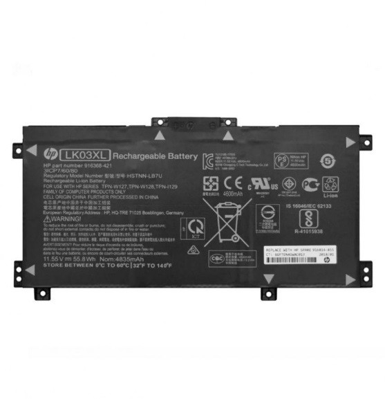 Оригинальная аккумуляторная батарея LK03XL для HP Envy X360 15-bp, 15m-bp