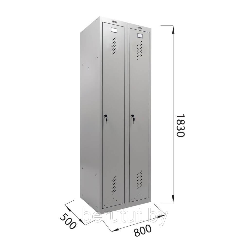 Шкаф металлический / Шкаф для раздевалок ПРАКТИК LS-21-80 для одежды - фото 1 - id-p183304994