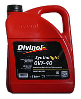 Моторное масло Divinol Syntholight 0W-40 (синтетическое моторное масло 0w40) 5 л.