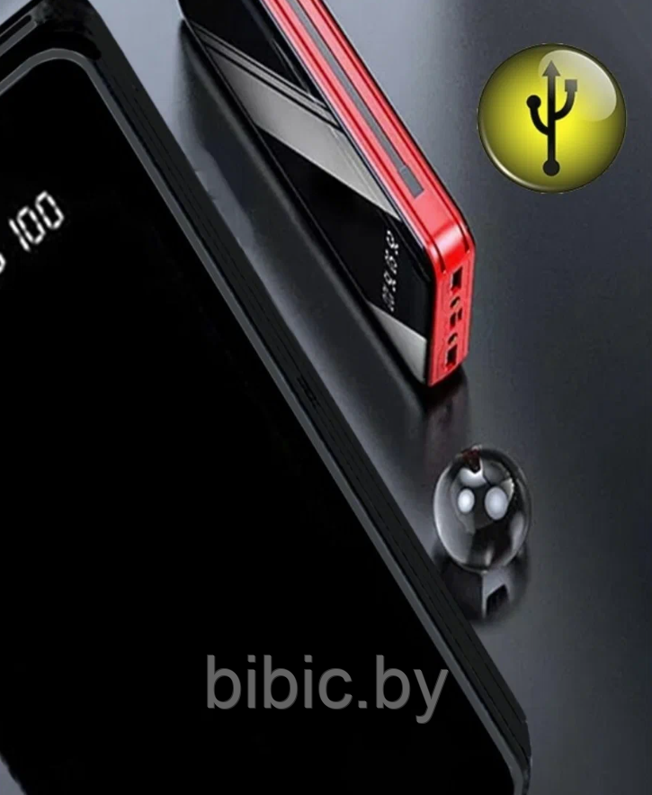 Внешний аккумулятор Power bank Demaco A86 30000 mah, черный пауэрбанк для зарядки телефона часов наушников - фото 3 - id-p214569350