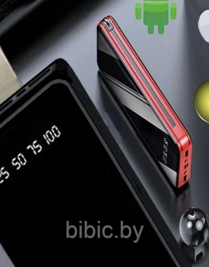 Внешний аккумулятор Power bank Demaco A86 30000 mah, черный пауэрбанк для зарядки телефона часов наушников - фото 5 - id-p214569350