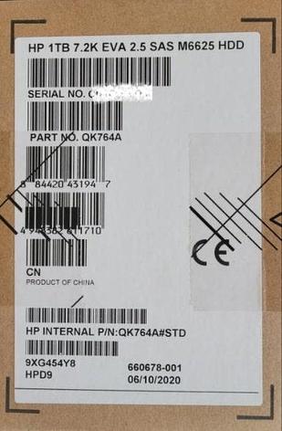 QK764A 660678-001 Жесткий диск HP M6625 1TB 7.2K 6G 2.5 SAS, фото 2