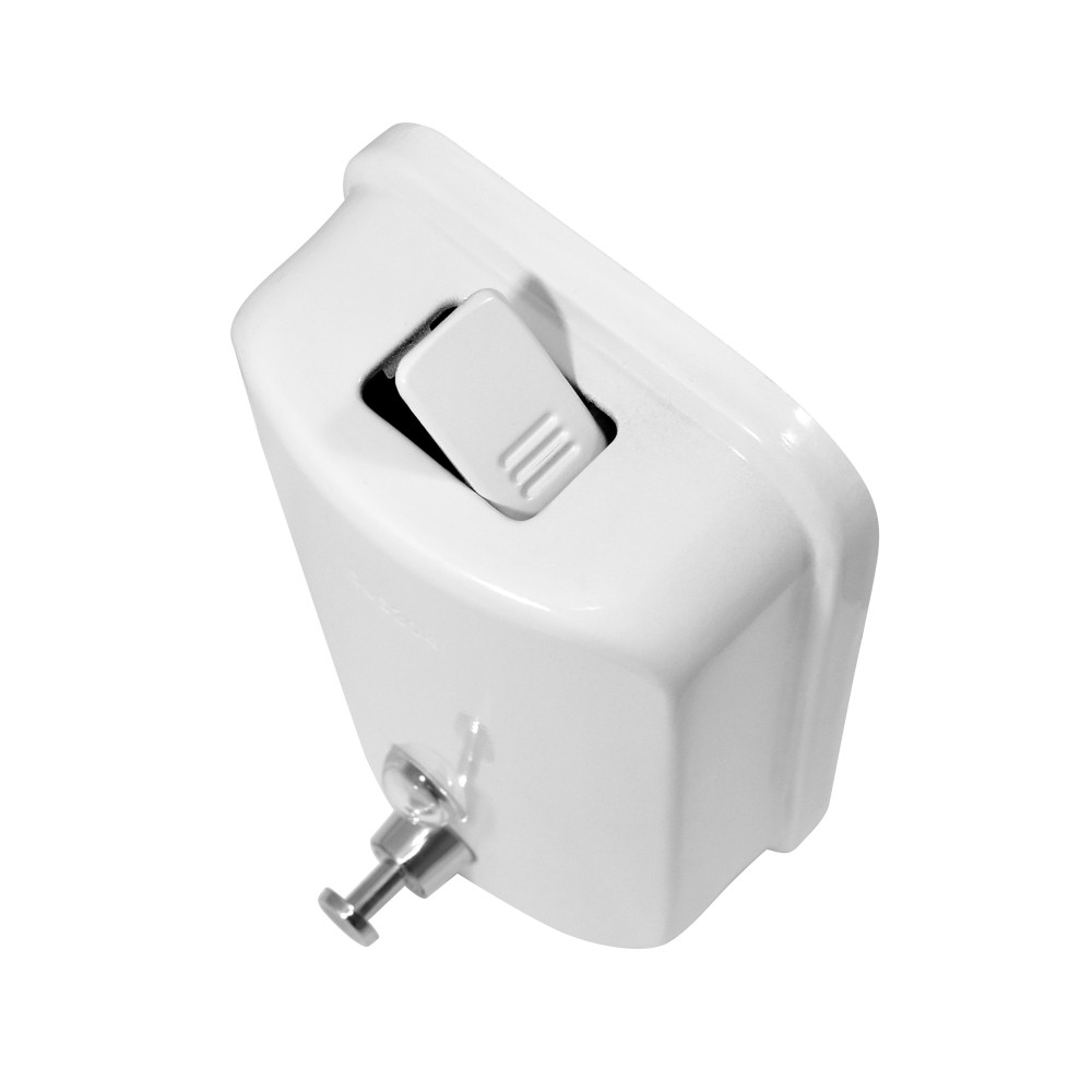 Дозатор для жидкого мыла Puff-8615W нержавейка, 1000мл (белый) - фото 5 - id-p192322386