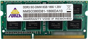 Оперативная память Neo Forza 8GB DDR3 SODIMM PC3-12800 NMSO380D81-1600DA10 - фото 1 - id-p214576709