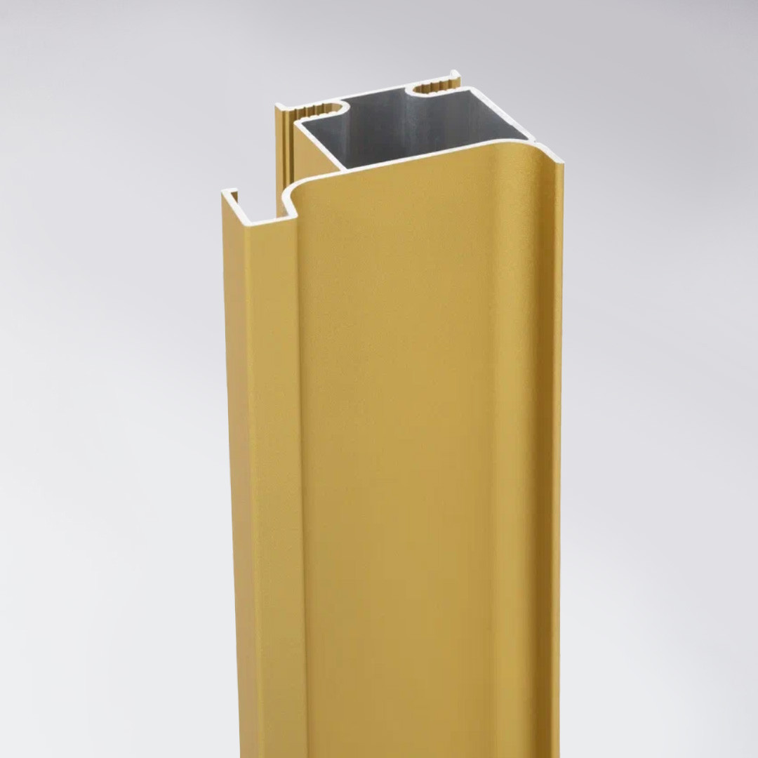 Вертикальный L профиль золото матовый анод 18мм, L 4700 мм - фото 1 - id-p214501813