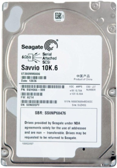Жесткий диск Seagate Savvio 10K.6 300GB (ST300MM0006) - фото 1 - id-p214579834