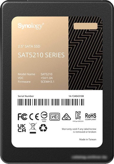 SSD Synology SAT5210 480GB SAT5210-480G - фото 1 - id-p214580996