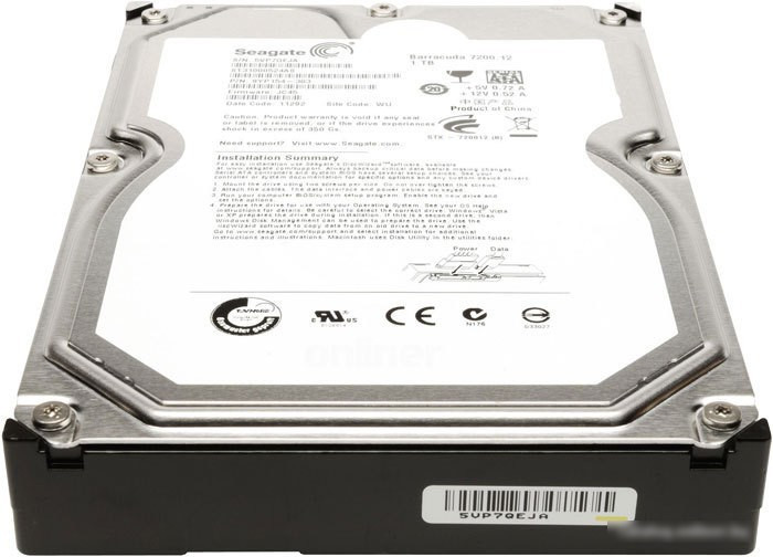 Жесткий диск Seagate Barracuda 7200.12 1 Тб (ST31000524AS) - фото 2 - id-p214579841