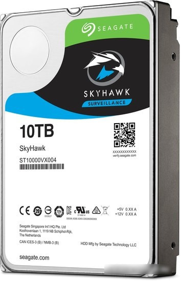 Жесткий диск Seagate SkyHawk AI 10TB ST10000VE000 - фото 2 - id-p214579848