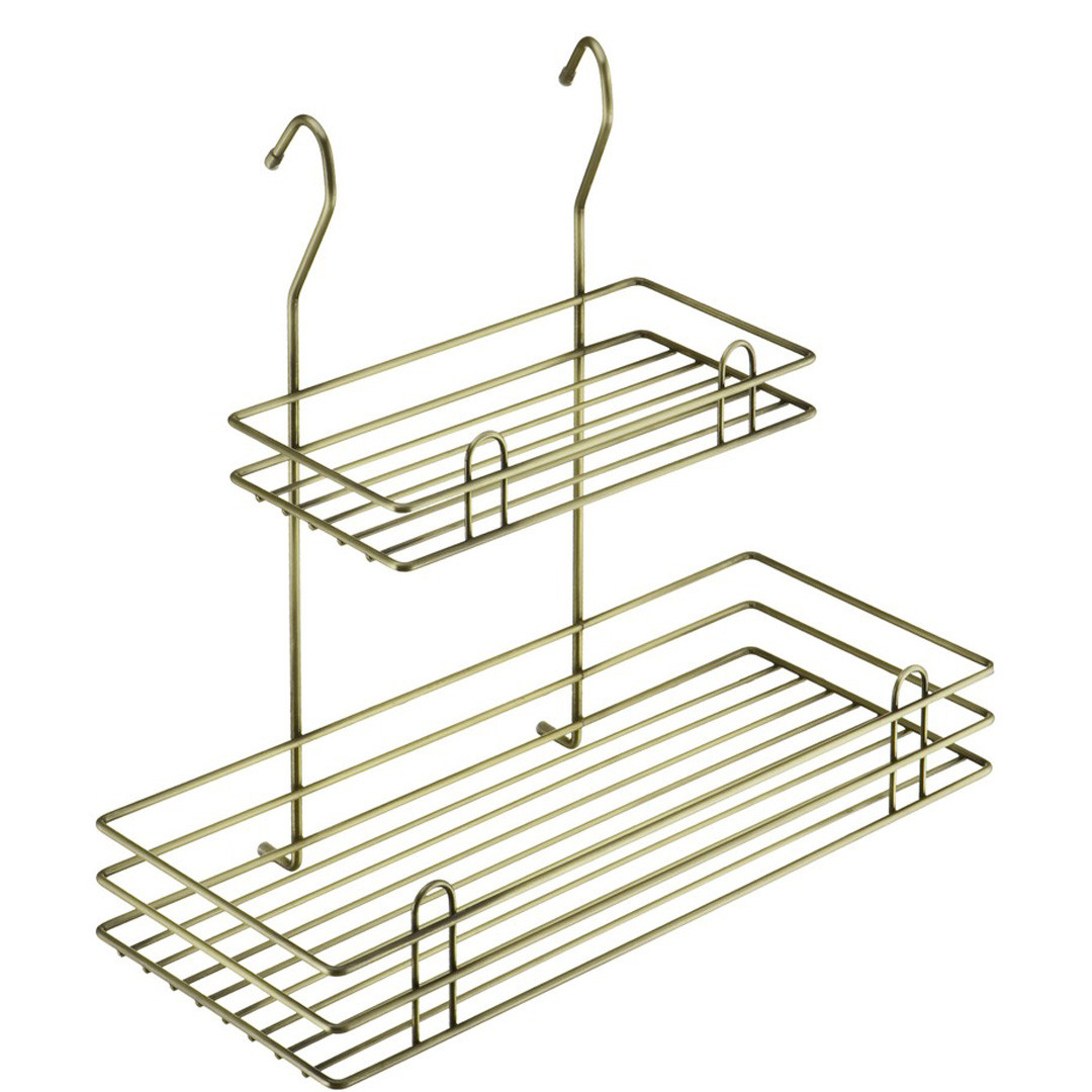 Полка двухъярусная "Mix", Тип-II, бронза - фото 1 - id-p214502018