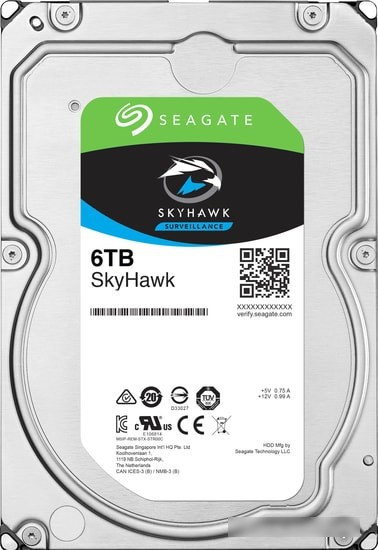 Жесткий диск Seagate Skyhawk 6TB ST6000VX001 - фото 1 - id-p214579930