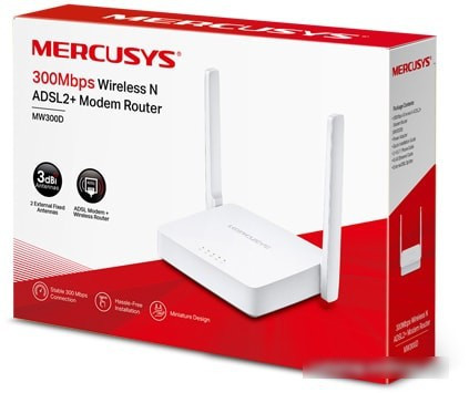 Беспроводной DSL-маршрутизатор Mercusys MW300D - фото 4 - id-p214581276