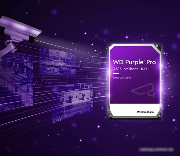 Жесткий диск WD Purple Pro 12TB WD121PURP - фото 3 - id-p214579996