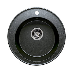 Мойка кухонная Tolero R-108, d=510 мм, черный