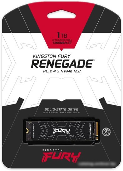 SSD Kingston Fury Renegade 1TB SFYRS/1000G - фото 5 - id-p214580132