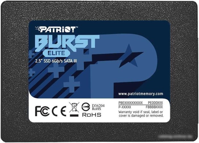 SSD Patriot Burst Elite 120GB PBE120GS25SSDR - фото 2 - id-p214580606