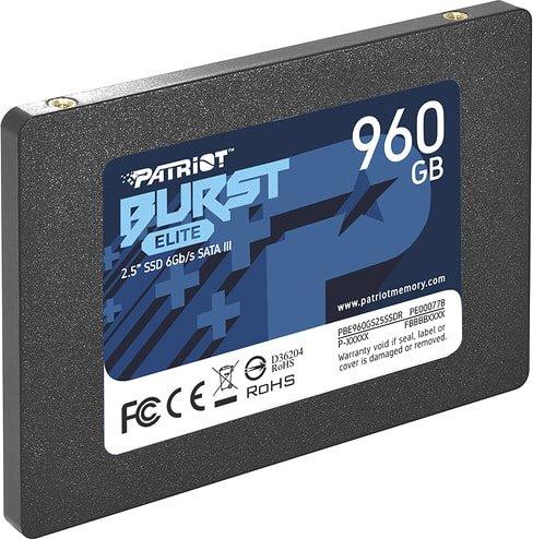 SSD Patriot Burst Elite 960GB PBE960GS25SSDR - фото 2 - id-p214580610