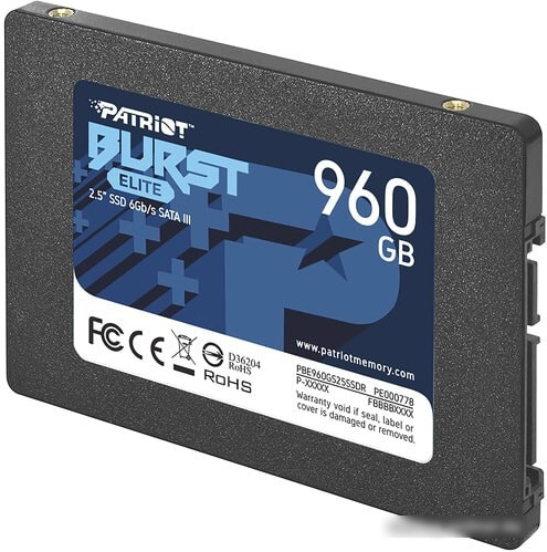 SSD Patriot Burst Elite 960GB PBE960GS25SSDR - фото 3 - id-p214580610