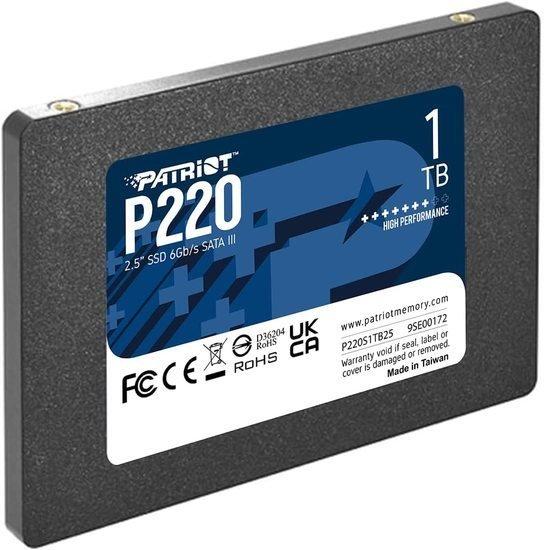 SSD Patriot P220 1TB P220S1TB25 - фото 3 - id-p214580615