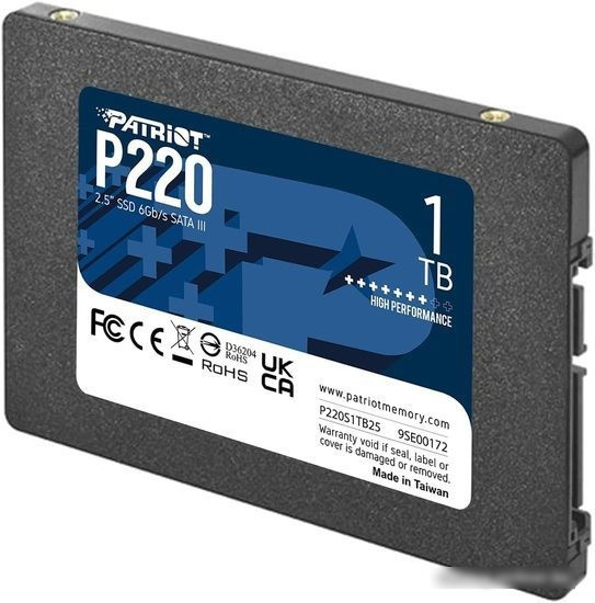 SSD Patriot P220 1TB P220S1TB25 - фото 4 - id-p214580615