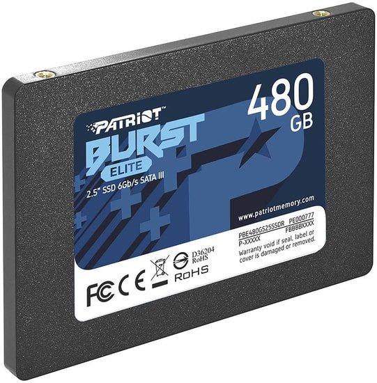 SSD Patriot Burst Elite 480GB PBE480GS25SSDR - фото 3 - id-p214580619