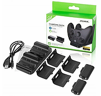 Зарядная станция для 2-x геймпадов Xbox One или Xbox Series + 2 аккумулятора 800mAh - DOBE TYX-532X