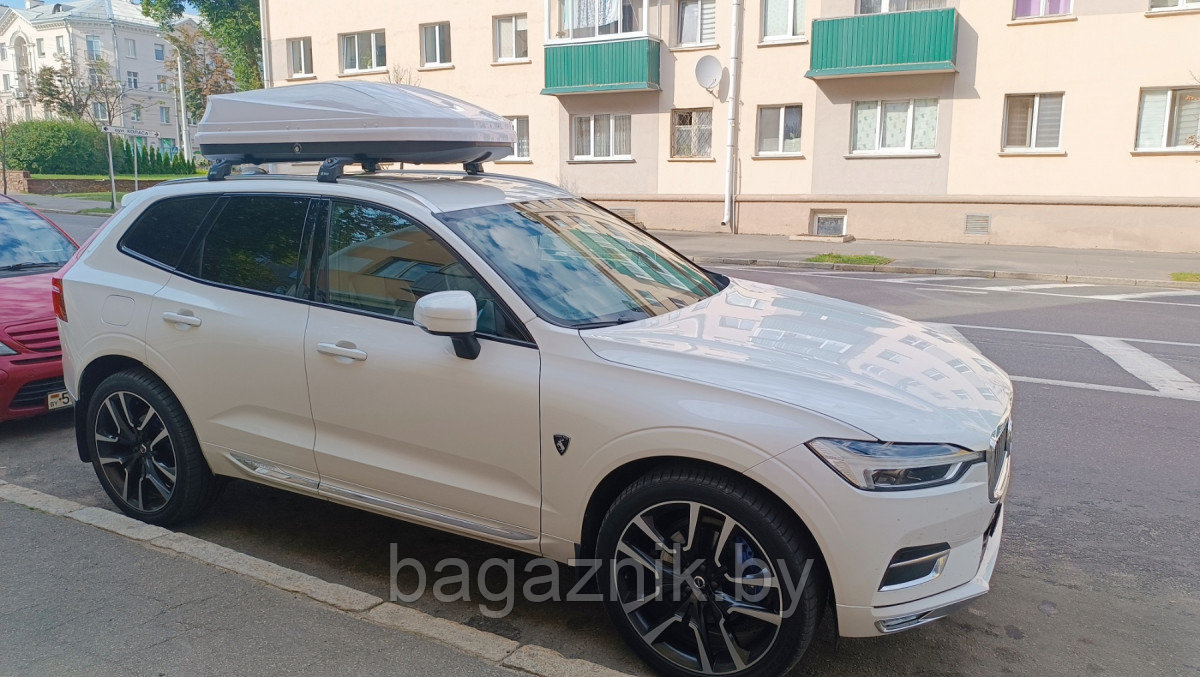 Автобокс Sotra RAIN 173х80х42см, 460л, двухсторонний, белый глянец - фото 4 - id-p210998156