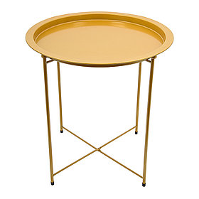Столик складной металлический, 47х47х50,5 см, золотой