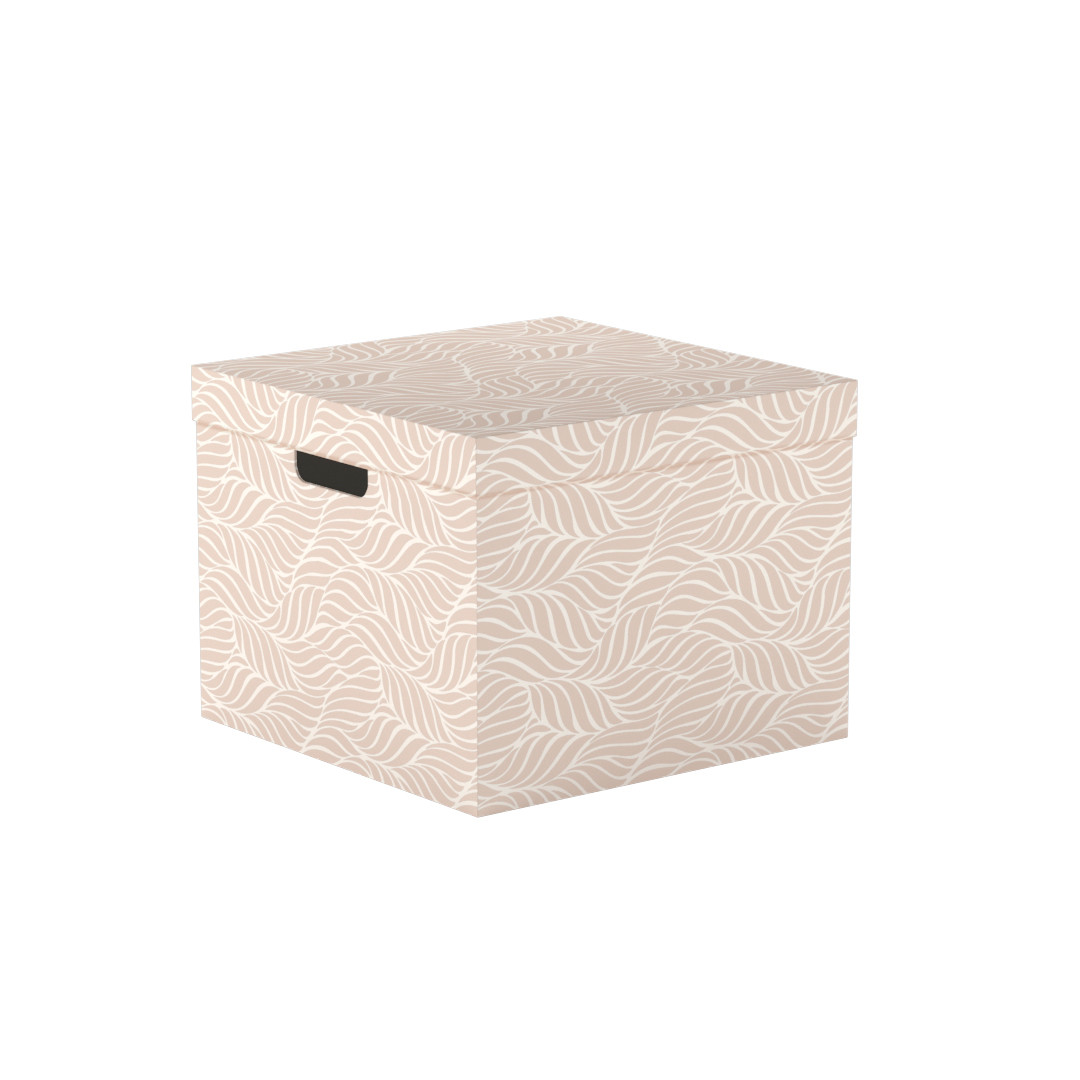 Коробка для хранения складная с крышкой "Листья", 32х32х25 см - фото 1 - id-p214610835