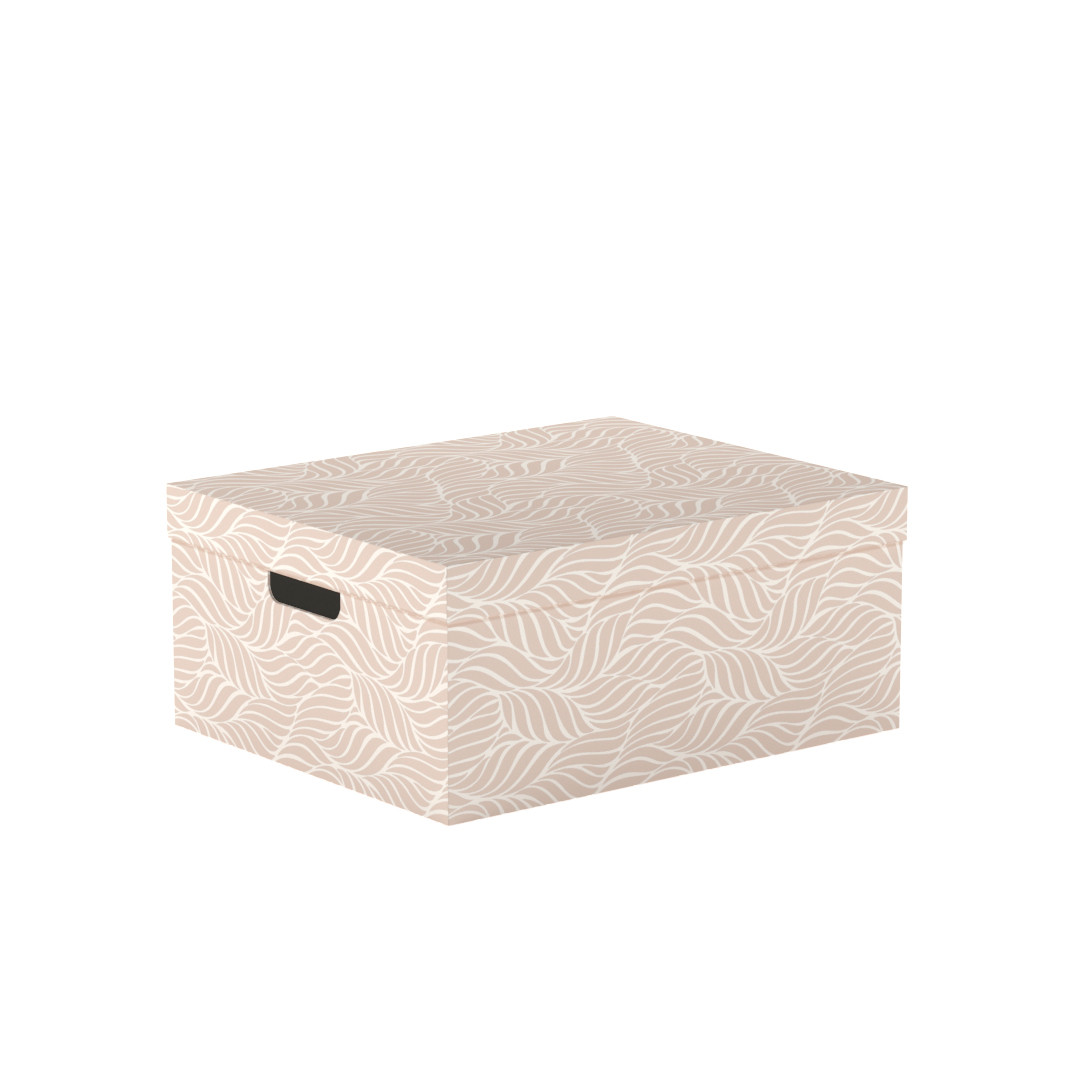 Коробка для хранения складная с крышкой "Листья", 28х37х18 см - фото 1 - id-p214610850