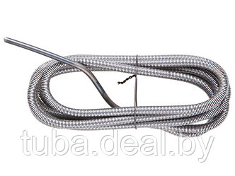 Трос сантехнический пружинный ф 13,5 мм длина 15 м (Канализационный трос используется для прочистки