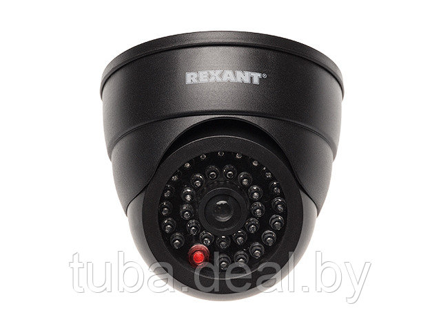 Муляж камеры внутренней, купольная с вращающимся объективом (черная) REXANT - фото 1 - id-p214615247
